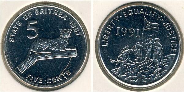 5 Cent Eritrea Copper/Nickel 