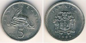 5 Cent Jamaica (1962 - ) Copper/Nickel 