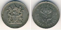 5 Cent Rhodesia (1965 - 1979) Copper/Nickel 