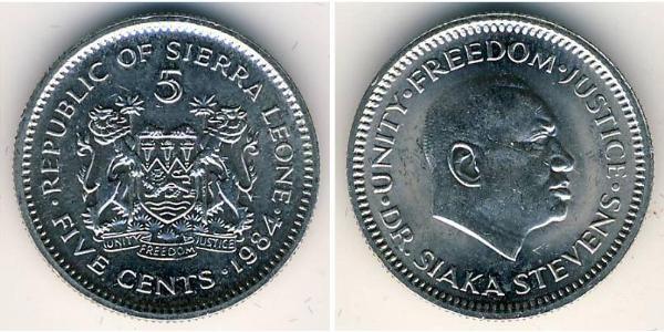 5 Cent Sierra Leone Copper/Nickel 