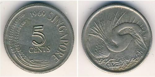 5 Cent Singapore Copper/Nickel 