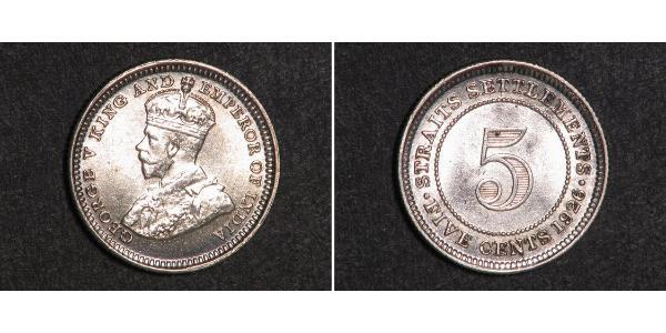 5 Cent Straits Settlements (1826 - 1946) Copper/Nickel George V of the United Kingdom (1865-1936)