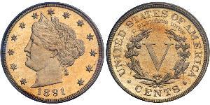 5 Cent USA (1776 - ) Copper/Nickel 