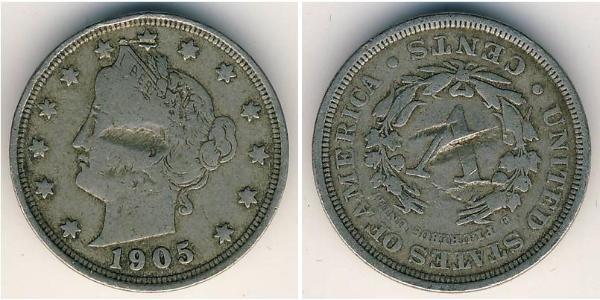 5 Cent USA (1776 - ) Copper/Nickel 