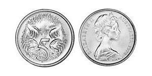 5 Cent Australie (1939 - ) Cuivre/Nickel Elizabeth II (1926-2022)