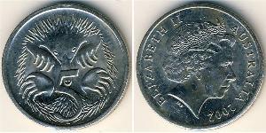 5 Cent Australie (1939 - ) Cuivre/Nickel Elizabeth II (1926-2022)