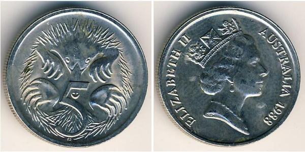 5 Cent Australie (1939 - ) Cuivre/Nickel Elizabeth II (1926-2022)