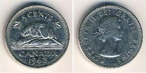 5 Cent Canada Cuivre/Nickel Elizabeth II (1926-2022)