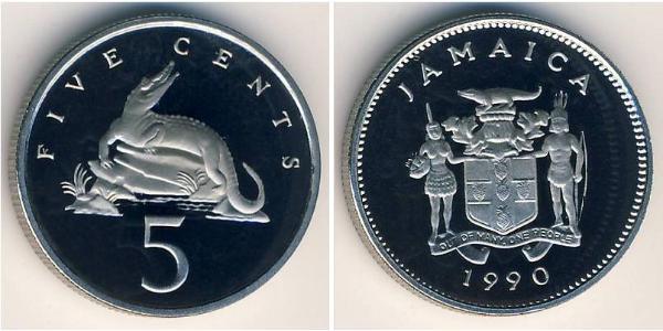 5 Cent Jamayica (1962 - ) Cuivre/Nickel 