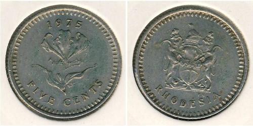 5 Cent Rhodésie (1965 - 1979) Cuivre/Nickel 