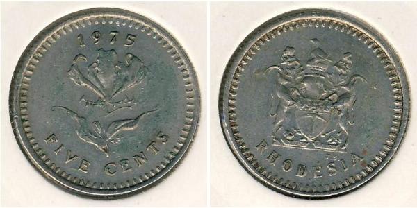5 Cent Rhodésie (1965 - 1979) Cuivre/Nickel 