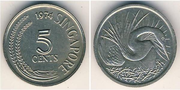 5 Cent Singapour Cuivre/Nickel 