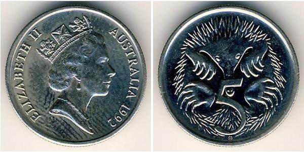 5 Cent Australien (1939 - ) Kupfer/Nickel Elizabeth II (1926-2022)