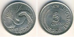 5 Cent Singapur Kupfer/Nickel 