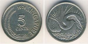 5 Cent Singapur Kupfer/Nickel 