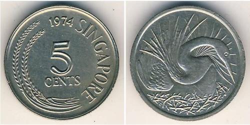 5 Cent Singapur Kupfer/Nickel 