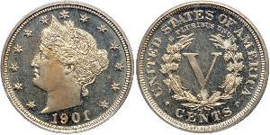 5 Cent Vereinigten Staaten von Amerika (1776 - ) Kupfer/Nickel 