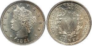 5 Cent Vereinigten Staaten von Amerika (1776 - ) Kupfer/Nickel 