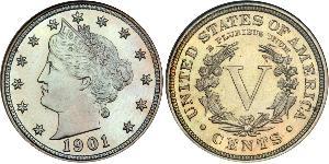 5 Cent Vereinigten Staaten von Amerika (1776 - ) Kupfer/Nickel 