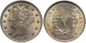 5 Cent Vereinigten Staaten von Amerika (1776 - ) Kupfer/Nickel 