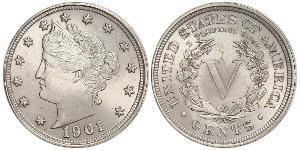 5 Cent Vereinigten Staaten von Amerika (1776 - ) Kupfer/Nickel 