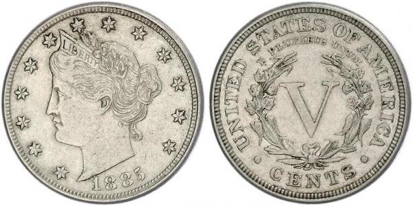 5 Cent Vereinigten Staaten von Amerika (1776 - ) Kupfer/Nickel 