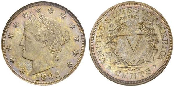 5 Cent Vereinigten Staaten von Amerika (1776 - ) Kupfer/Nickel 