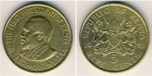 5 Cent Kenya Laiton 