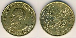 5 Cent Kenia Latón 