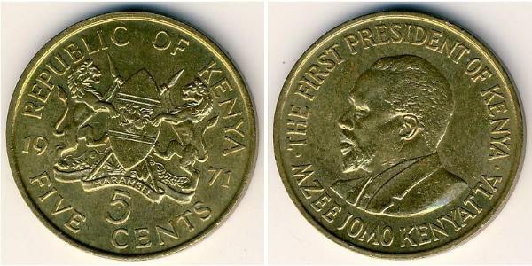 5 Cent Kenia Messing 