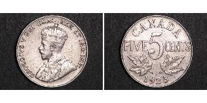 5 Cent Canada Nichel Giorgio V (1865-1936)