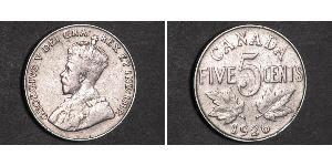 5 Cent Canada Nichel Giorgio V (1865-1936)