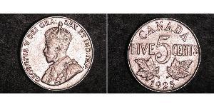 5 Cent Canada Nichel Giorgio V (1865-1936)