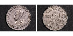 5 Cent Canada Nichel Giorgio V (1865-1936)