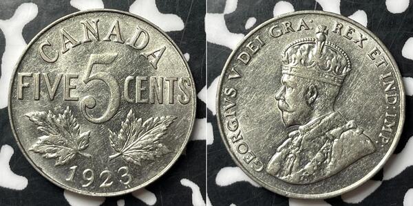 5 Cent Canada Nichel Giorgio V (1865-1936)