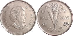 5 Cent Canada Nickel Elizabeth II (1926-2022)