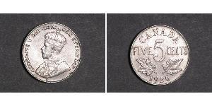 5 Cent Canada Nickel George V of the United Kingdom (1865-1936)