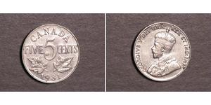 5 Cent Canada Nickel George V of the United Kingdom (1865-1936)