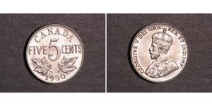 5 Cent Canada Nickel George V of the United Kingdom (1865-1936)
