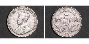 5 Cent Canada Nickel George V of the United Kingdom (1865-1936)