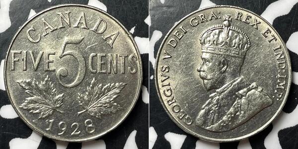5 Cent Canada Nickel George V of the United Kingdom (1865-1936)