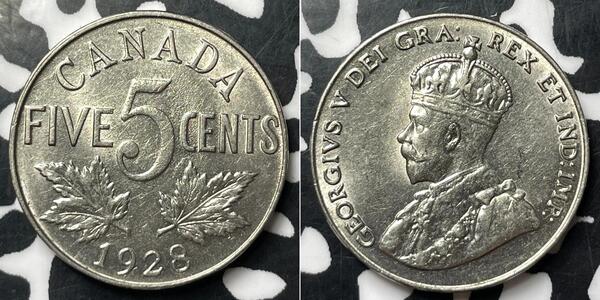 5 Cent Canada Nickel George V of the United Kingdom (1865-1936)