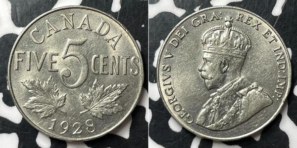 5 Cent Canada Nickel George V of the United Kingdom (1865-1936)