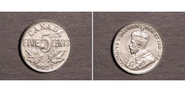 5 Cent Canada Nickel George V (1865-1936)