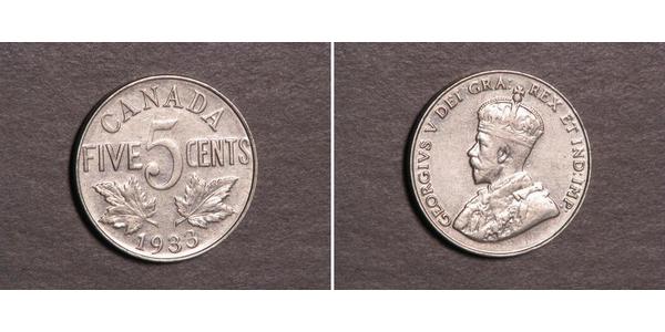 5 Cent Canada Nickel George V (1865-1936)