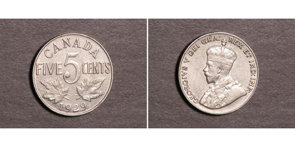 5 Cent Canada Nickel George V (1865-1936)