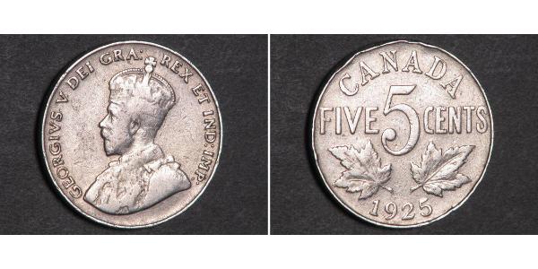 5 Cent Canada Nickel George V of the United Kingdom (1865-1936)