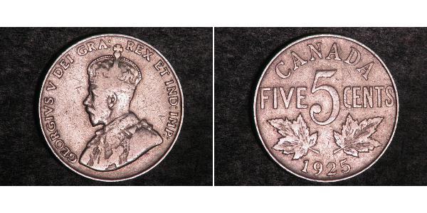 5 Cent Canada Nickel George V (1865-1936)