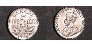 5 Cent Kanada Nickel George V (1865-1936)