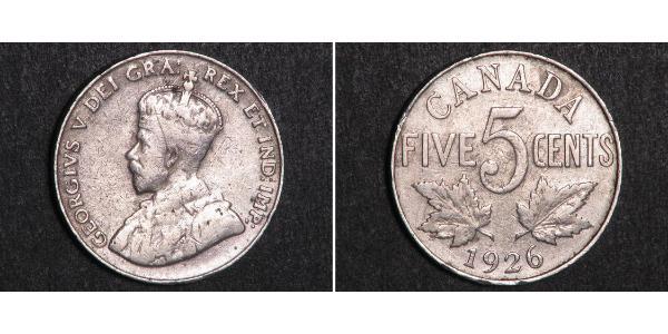 5 Cent Kanada Nickel George V (1865-1936)